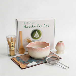 Ensemble de <span class=keywords><strong>matcha</strong></span> en céramique personnalisé en gros, boîte traditionnelle japonaise, poudre de <span class=keywords><strong>thé</strong></span> <span class=keywords><strong>matcha</strong></span> fréquemment utilisée, fouet et outils pour les amateurs de <span class=keywords><strong>matcha</strong></span>, <span class=keywords><strong>kit</strong></span> cadeau - Product Image 1