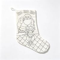 Bolsa de Compras de Lona con Diseño de Calcetín Navideño, Estilo Graffiti, Personalizable, Diversión Navideña