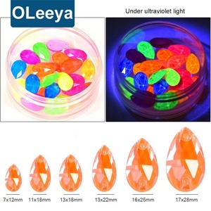 OLeeya Factory Vente Chaude Strass en Verre 3A Néon Fluorescent à Coudre pour Costume de Danse - Product Image 4