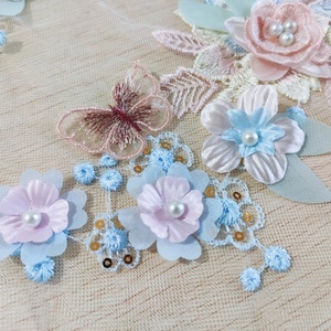 3D Sequins hoa thêu hạt vải dán bướm vá thích hợp cho trẻ em quần áo trang trí ca020 - Product Image 3