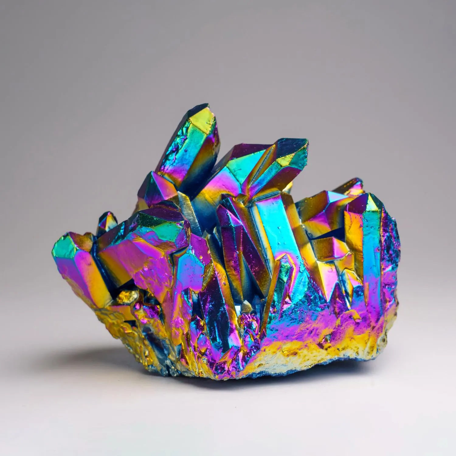 Rainbow Aura Quartz Cluster
