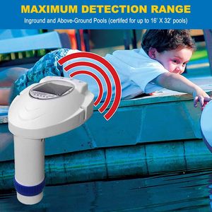 Inground Zwembad Alarmsysteem Oplaadbare Batterij Aangedreven Slimme Veiligheid Afstandsbediening Ontvanger Onderwater Bewegingssensor Voor Ki - Product Image 4