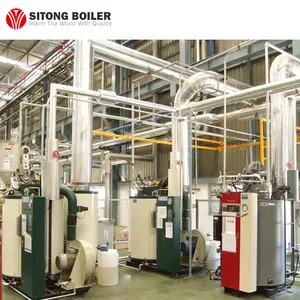 Caldeira geradora de vapor rápido industrial, pequeno, 200kgh 300 kg/h 1.5 t/h 3000kg/hr, tipo de óleo diesel para fábrica de leite