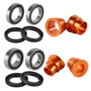 NiceCNC Front Rear Wheel Spacers & Wheel Bearing For KTM 125 SX 300 EXC 350 EXC-F EXC-W 2003-2014 2015