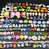 En gros, Cabochons à dos plat en résine, motifs floraux, mignons et créatifs, style dessin animé, pour la création de bijoux DIY, accessoires pour ongles, cheveux, sacs et tasses