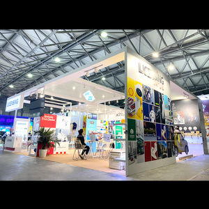 Giá để trưng bày bằng gỗ mô-đun cao cấp, dễ lắp ráp, nhẹ, có thể tái sử dụng, dùng trong nhà, gian hàng triển lãm - Product Image 1