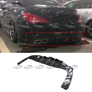 Pièces de carrosserie automobile : Ailerons, séparateurs et lames de pare-chocs arrière en carbone pour Mercedes Benz W117 C117 CLA - Product Image 1