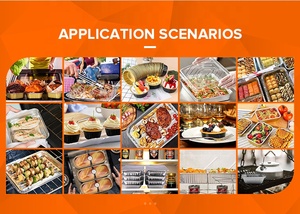 Bandeja Redonda de Aluminio para <span class=keywords><strong>Pizza</strong></span> TIA YB96 de 16 Pulgadas, Contenedor de Papel de Aluminio para Hornear - Product Image 5