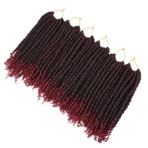Extensions de cheveux synthétiques pré-tressées Water Wave pour femmes, Passion <span class=keywords><strong>Twist</strong></span>, cheveux à crocheter, vente chaude - Product Image 4
