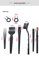 Compra al contado Cepillo antiestático 6 en 1 Mango compacto para la limpieza del hogar. Cepillo Extractor de humo y limpieza de teclado