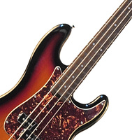 Guitare basse électrique vintage Sunburst