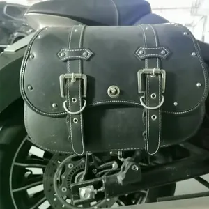 Sac de selle de moto de haute qualité, largement utilisé, sacs latéraux en cuir synthétique pour moto