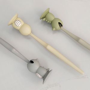 Cute Dinosaur Silicone <b>Toothbrush</b> <b>Holder</b> with <b>Suction</b> Cup, Dustproof Portable <b>Toothbrush</b> Cover for Bathroom & Travel - Product Image 4