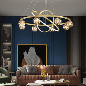 Lámpara Colgante LED Nórdica Moderna, Nuevo Diseño Creativo de Planeta para Sala de Estar, Comedor, Dormitorio, Paquete de Iluminación para Toda la Casa - Product Image 5