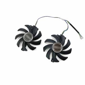 พัดลมระบายความร้อนสำหรับการ์ดจอ,PVA080E12R DC 12V 0.5A <span class=keywords><strong>RX</strong></span> 5500 <span class=keywords><strong>XT</strong></span> GPU พัดลมระบายความร้อนสำหรับ <span class=keywords><strong>RX</strong></span> <span class=keywords><strong>570</strong></span> 590 5500XT 5600XT - Product Image 1