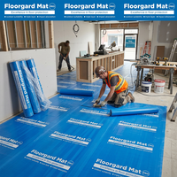 Film de protection de sol jetable haute résistance, résistant aux déchirures, en matériau OPP, pour les travaux de décoration et de construction par les entrepreneurs