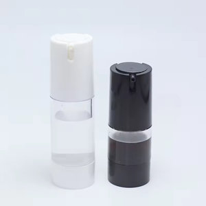 Fashion 30ml 50ml 15ml AS PP Rubber Refillable 33mm Frosting Matte <b>Black</b> Airless <b>Pump</b> Bottle With Cream <b>Pump</b> for Cosmetic - Product Image 4
