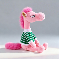 Peluche Cheval Tendance avec Pull – Jouet en Peluche Cheval à l'Attitude Cool – Cadeau Créatif et Article Promotionnel pour la Vente en Gros et au Détail