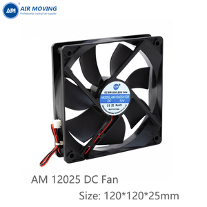 Ventilador de Extracción Pequeño AM12025H12B de 12V CC con Rodamientos de Bolas y Aspas de Plástico Resistentes al Calor, Eléctrico, OEM/ODM, 5 Años de Garantía - Product Image 3
