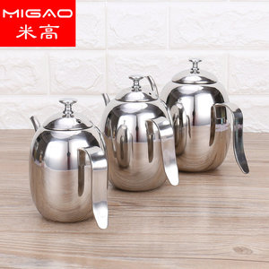 Jarra de aceite de acero inoxidable con boquilla larga, botella multiusos para condimentos, para uso en la cocina - Product Image 4
