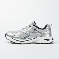 Baskets plateforme pour hommes, style Dad Shoes robustes, rétro, streetwear, respirantes, en maille, antidérapantes, légères, décontractées
