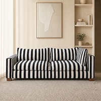 Französisches Modernes Stoffsofa-Set im Landhausstil Gästehaus Wohnzimmer Stoffsofa-Set Möbel