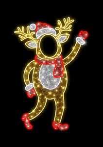 Reno Navideño Gigante con Iluminación LED Preinstalada, Decoración <span class=keywords><strong>para</strong></span> Exteriores con Clasificación IP65, Disponible en 6, 8 y 10 Pies, Ideal <span class=keywords><strong>para</strong></span> <span class=keywords><strong>Fotos</strong></span> - Product Image 5