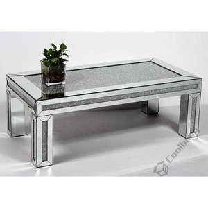 <span class=keywords><strong>Stile</strong></span> classico Per La Casa A Specchio Mobili Schiacciato Diamante Rettangolo Tavolino - Product Image 1