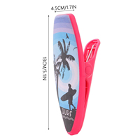 Pinces à serviettes de plage en plastique coupe-vent personnalisées en gros, pinces à vêtements avec logo personnalisé pour chaise longue de plage et mobilier d'extérieur