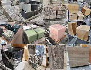 Thiết Kế Mới Tự Nhiên Mờ Trắng Onyx Ngọc Bích Bằng Đá Cẩm Thạch Trà End Bảng Vuông Cube Đá Cẩm Thạch Chân Cao Đồ Nội Thất Nhà Bên Bảng - Product Image 6