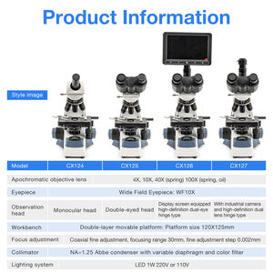 卸売 新品 多種類 二層式プラットフォーム生物顕微鏡 単眼/双眼 教育用実験室顕微鏡 - Product Image 5
