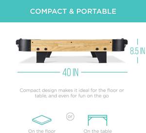 Meilleur Choix Produits 40 Pouces Portable <span class=keywords><strong>Air</strong></span> <span class=keywords><strong>Hockey</strong></span> Arcade <span class=keywords><strong>Table</strong></span> MDF 100V Moteur Ventilateur Électrique 2 Strikers 2 Pucks Game Room Fun - Product Image 4