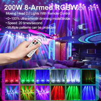Magische Kugel Achtarm LED Moving Head Bühnenlicht DMX 512 RGB Disco-Licht mit 150W Leistung für Club Party Hochzeit Event
