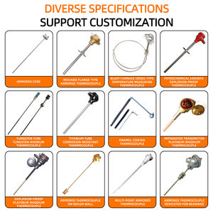 K/C/R/B/S/J/PT100 الحرارية البلاتين الروديوم الحرارية الحرارية فرن السيراميك مع أنبوب السيراميك - Product Image 6