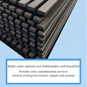 Звукопоглощающие панели МДФ, акустические панели 3D-дизайна, шумопоглощающие деревянные звукоизоляционные потолочные и стеновые панели из ПВХ - Product Image 2