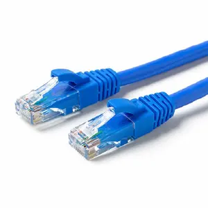 Kabel Ethernet Cat 8 26AWG 40Gbps 2000Mhz Kabel Jaringan Cat8 Kecepatan Ultra Kabel Patch dengan Konektor RJ45 Berlapis Emas