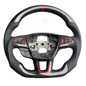 <span class=keywords><strong>Funda</strong></span> de <span class=keywords><strong>Volante</strong></span> Deportiva de Cuero y Fibra de Carbono Real para Focus (RS ST ST-Line) 2015-2018 Kuga Ecosport - Product Image 4