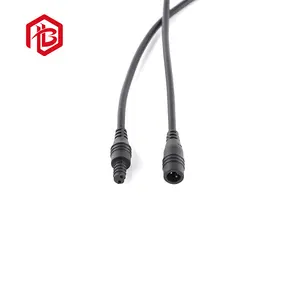 Balas m6 conector de fio 2 pinos, conector de fio fêmea e macho com 12 volts e 2 conectores dc