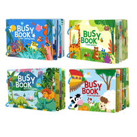 Actividades de Aprendizaje Preescolar, Juguete Sensorial para Autismo, Libro de Pegatinas Creativas Montessori para Niños Pequeños