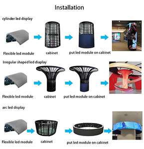 Panel <span class=keywords><strong>de</strong></span> Pantalla LED Curvo P2.5 a Todo Color, Plegable, Flexible, para Interiores, Resolución 8K, Resistente al Agua IP55, Tablero <span class=keywords><strong>de</strong></span> Publicidad Digital, 5 Años <span class=keywords><strong>de</strong></span> Garantía - Product Image 6