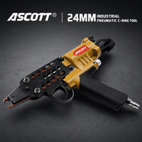 Pince à anneaux pneumatique ASCOTT SC7E 24 mm pour matelas, sièges de voiture, rembourrage, fabrication de cages métalliques, vente en gros