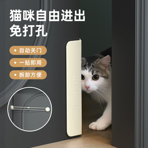 Dispositif d'entrée et de sortie pour animaux de compagnie, ferme-porte en plastique pour chat, pour usage domestique, capacité de poids de 15 à 55 kg - Product Image 3