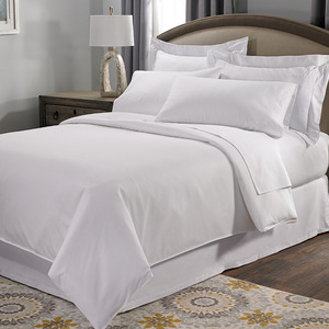 Ensemble de literie pour hôtel, design <span class=keywords><strong>blanc</strong></span>, draps de lit, couette, coton satiné, draps de lit en <span class=keywords><strong>lin</strong></span>, personnalisé - Product Image 2