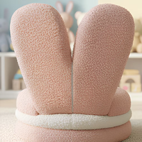 Tabouret enfant moderne et portable avec dossier rotatif à 360 degrés en forme de lapin, idéal pour le salon, la chambre d'enfant et la maternelle