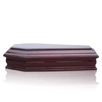 Ataúd de madera maciza de estilo europeo de calidad superior al por mayor, ataúdes de cremación funeraria para adultos, suministro de gama alta