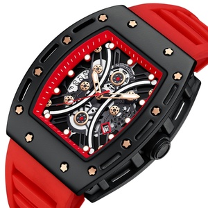 Reloj นาฬิกาควอทซ์ผู้ชายลำลองสายซิลิโคนหน้าปัดสี่เหลี่ยมลายโฟกัสขนาดเล็ก MF 0420g - Product Image 2