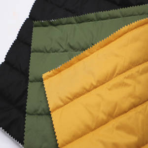 High Quality Waterproof Double Faced 300T Pongee 100% <strong>Polyester</strong> 80g 5CM Straight Quilting Outdoor Fabric for Girls Jackets - Product Image 3