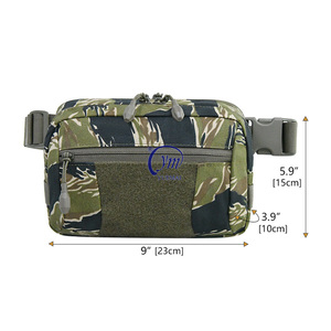 Riñonera Táctica Ligera y Portátil para Correr y Senderismo al Aire Libre, con Diseño de Camuflaje Negro y Sistema de Extracción Rápida - Product Image 3
