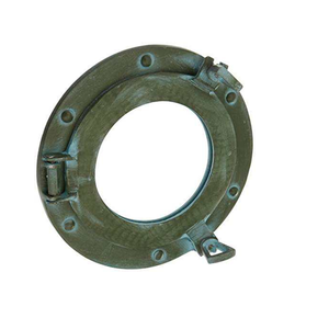 Venta al por mayor espejo de ojo de buey con estilo náutico latón forma redonda espejo de ojo de buey Premium para uso en barcos por los exportadores - Product Image 4