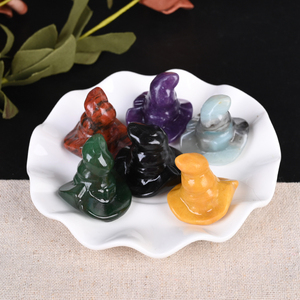 Wholesale Natural Crystal <b>Witch</b> Hat Figurine Healing Stone Craft with MOSAIC Technique for Home <b>Decoration</b> and Halloween Gift - Product Image 6